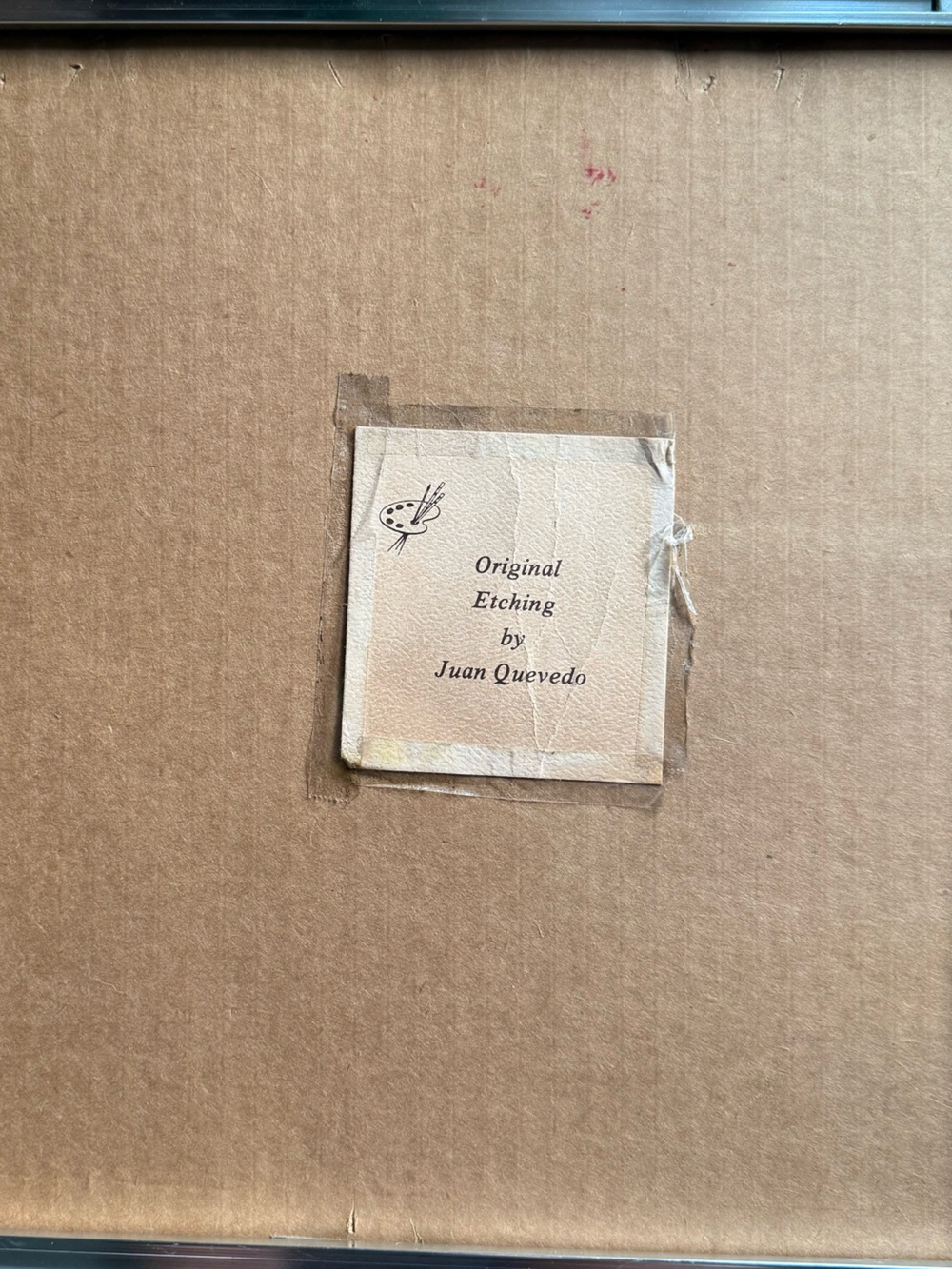 Vintage Juan Quevado Sunrise Bedroom Sketch Wall Art *Rare Find* - Picture 2 of 7